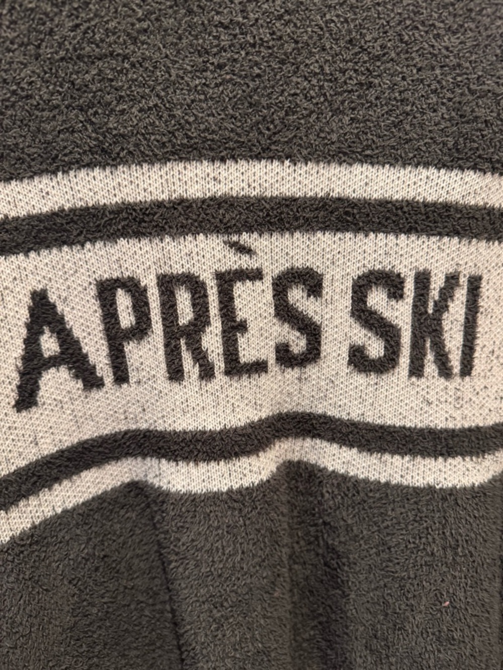 Barefoot Dreams Après Ski Pullover Sweater - Green & White Size XL - Picture 14 of 15